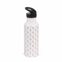 Walking Mum Bouteille isotherme 500 ml Botton Fleurs, 500 ml, Utilisation quotidienne, Blanc, Acier inoxydable, 8 h, 8 h