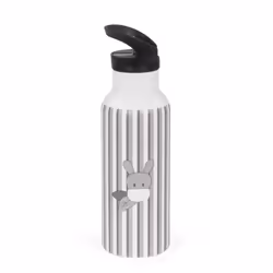 Walking Mum Bouteille isotherme 500 ml Botton Bandes, 500 ml, Utilisation quotidienne, Gris, Blanc, Acier inoxydable, Enfant, ...