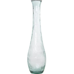 Vase en verre recyclé 100 Cm transparent °25X100 Cm