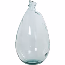 Vase En Verre Recyclé 47 Cm Transparent Irrégulier _°26X47 Cm Bouche:°4 Cm 12500Cc Matériel: Cristal Mesures et informations  ...