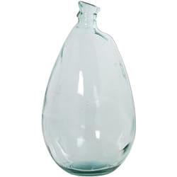 Fijalo - Vase En Verre Recyclé 47 Cm Transparent Irrégulier °26X47 Cm Bouche:°4 Cm 12500Cc