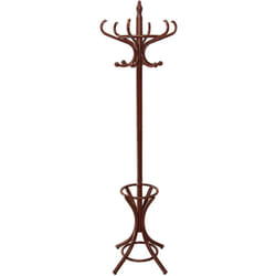 Fijalo - Portemanteau sur pied en bois de noyer, bois : bouleau et peuplier °53X186 cm