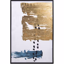 Peinture sur toile imprimée abstraite avec cadre en bois noir 60X4X90 Cm Matériel: Bois Mesures et informations supplémentair ...
