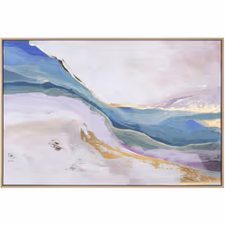 Tableau sur toile cadre bois naturel 80X120 Cm paysage abstrait _Ext:82.6X4.3X122.6 Cm Matériel: Bois Mesures et informations ...