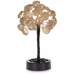 Figurine Arbre Métal Doré/Noir _20X20X20 Cm Matériel: Bois Mesures et informations supplémentaires : _20X20X20 Cm