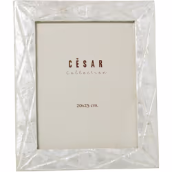 Cadre Photo Nacre 20X25 Cm Losanges Naturels _Ext:27X32X1 Cm Matériel: Autres Mesures et informations supplémentaires : _EXT: ...