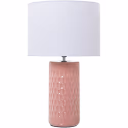 Lampe de Table en Céramique Rose, 1Xe27, Max.40W °25X42 Cm, Base: °10,5X24 Cm Matériel: Céramique Dimensions et informations  ...