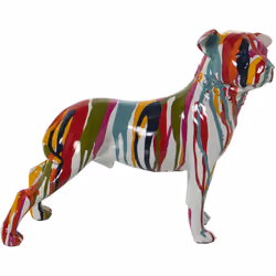 Figurine Chien Résine MulticolorePaint Jets 29X12X24 Cm Matériau : acrylique/mélamine/plastique Mesures et informations suppl ...