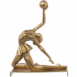 Figurine en résine de gymnastique rythmique Ballon d'Or 18X9X23 Cm Matériau : acrylique/mélamine/plastique Mesures et informa ...