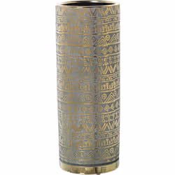 Vase Céramique Vert/Or °14X36 Cm Matériel: Céramique Dimensions et informations supplémentaires : °14X36 Cm