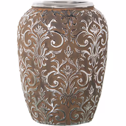 Vase Céramique Argent Vieilli °20X26 Cm Matériel: Céramique Dimensions et informations supplémentaires : °20X26 Cm