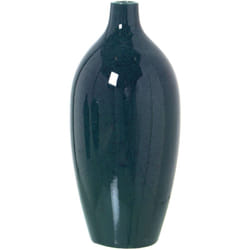 Vase en céramique vert foncé °12X27 cm