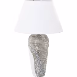 Lampe de Table en Céramique Blanc/Champ.+52755,1Xe27,Max.40 °35X56 Cm, Base:18X12X42 Cm Matériel: Céramique Dimensions et inf ...