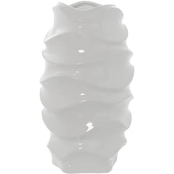Fijalo - Vase Céramique 40 Cm Blanc Brillant °23X40 Cm
