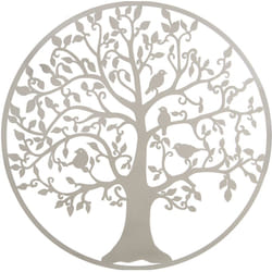 Fijalo - Ornement Mural Métal Arbre Blanc °100X1,3 Cm