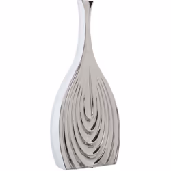 Vase Céramique 47 Cm Blanc/Argent _20X8X47 Cm Matériel: Céramique Mesures et informations supplémentaires : _20X8X47 Cm