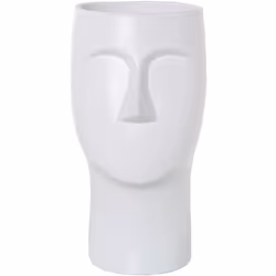 Vase Céramique 36 Cm Face Blanc Mat _18X19X36 Cm Matériel: Céramique Mesures et informations supplémentaires : _18X19X36 Cm
