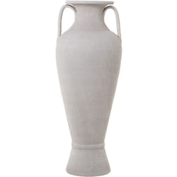 Fijalo - Vase Céramique Avec Anses 80 Cm Blanc Sable °30X80 Cm