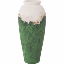 Vase Céramique 80 Cm Vert/Or/Blanc _°32X80 Cm Matériel: Céramique Dimensions et informations complémentaires : _°32X80 Cm