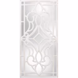 Retable en bois ajouré avec miroir décapé blanc 40x80x1,4 cm, bois : Dm Matériel: Bois Dimensions et informations supplémenta ...