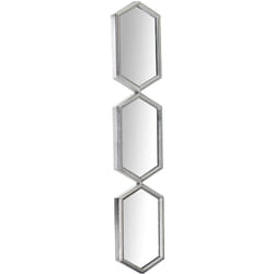 Fijalo - Miroir en métal argenté 16X4,5X88 Cm