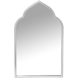 Miroir en métal argenté 61X3X100 Cm