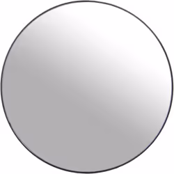 Miroir Métal Noir 100X100 Cm Rond _°100X1,5 Cm, Int:°98,5 Cm Matériel: Métal Mesures et informations supplémentaires : _°100X ...
