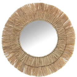 Miroir Mural Raphia °57 Cm Int:°30 Cm