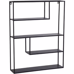 Etagère murale en métal noir avec étagères en métal fer _55x12x70 cm, à suspendre Matériel: Métal Dimensions et informations ...