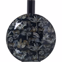Vase Métal Émaillé Léopards _32X13X40 Cm Matériel: Métal Mesures et informations supplémentaires : _32X13X40 Cm