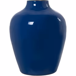 Vase Métal Émaillé Bleu _°21X28 Cm Matériel: Métal Dimensions et informations complémentaires : _°21X28 Cm