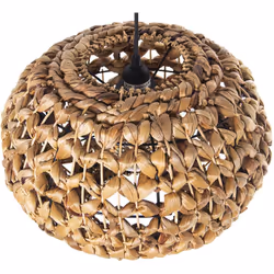 Plafonnier Demar Métal/Herbe, 1Xe27 Max.60W Non Inclus _37X37X24 Cm Matériel: Osier/Rotin/H.Sea/Autres Mesures et information ...