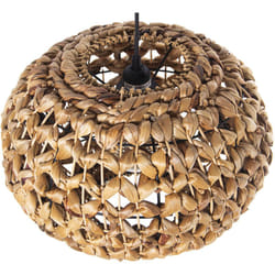 Fijalo - Plafonnier Demar Métal/Herbe, 1Xe27 Max.60W Non Inclus 37X37X24 Cm