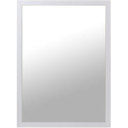 Fijalo - Miroir en bois blanc 55X75 Cm. 55X1,2X75 Cm, ​​​​Int:52X72 Cm