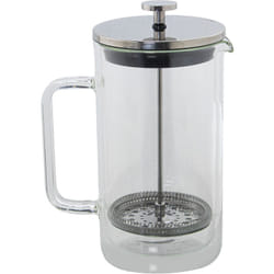 Fijalo - Cafetière à piston 1000Ml Double verre/acier inoxydable 10.5X16X22.5 Cm verre Borosi