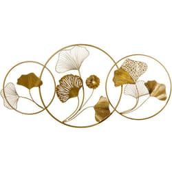 Fijalo - Ornement mural en métal feuilles dorées 119X59X6 Cm