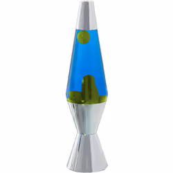 Lampe à Lave Métal Jaune/Bleu Liquid Glow +Ampoule Re _°9X37 Cm Câble Noir : 150 Cm Matériel: Métal Mesures et informations s ...