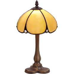 Fijalo - Petite lampe de table Tiffany diamètre 20 cm série Virginia