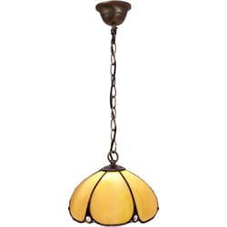 Fijalo - Petite suspension Tiffany avec chaîne diamètre 20 cm Série Virginia