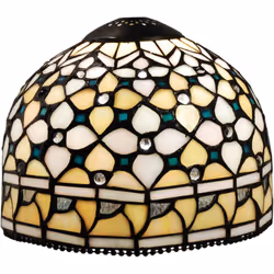 Abat-jour Tiffany en vrac série Queen D-20cm Matériel: Tiffany Couleur: multicolore Classe énergétique : 110 V-240 V 50 Hz ;  ...