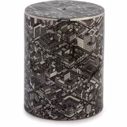 Tabouret 33x33x45 Céramique Noir/Argent Matériel: Céramique Couleur: noir/argent Informations supplémentaires : 33X33X45 ; Am ...