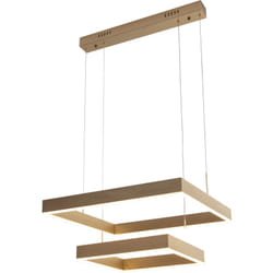 Plafonnier 60x60x120 Métal Doré