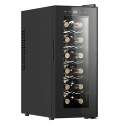 Cecotec 1250 Refroidisseur de vin thermoélectrique Pose libre Noir 12 bouteille(s)