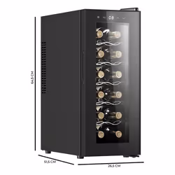 Cecotec 1250 Refroidisseur de vin thermoélectrique Pose libre Noir 12 bouteille(s)