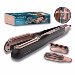 Cecotec RitualCare Air Lisse 2in1 Black, Multistyler, À chaleur, 150 °C, Rose, Or rose, 1000 W, Secteur