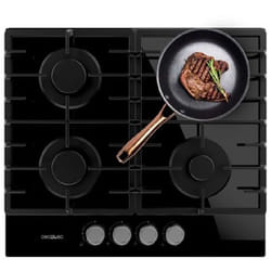 Cecotec - Plaque gaz Bolero Squad g 4200F Glass Black