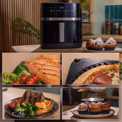 Cecotec Cecofry Grill Duoheat 8000 Friteuse à Air Chaud 8 L 2200 W Noir - Vue supplémentaire 8