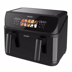 Cecotec Cecofry&Grill Duoheat 10000 Friteuse à air chaud Double 10L 2800W Noir - Vue supplémentaire 5