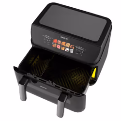 Cecotec Cecofry&Grill Duoheat 10000 Friteuse à air chaud Double 10L 2800W Noir - Vue supplémentaire 6