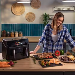 Cecotec Cecofry&Grill Duoheat 10000 Friteuse à air chaud Double 10L 2800W Noir - Vue supplémentaire 7